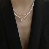 Christmas Gift Popular Alloy Sparkling Clavicle Chain Choker Necklace For Women Fine Jewelry Wedding Party Birthday Gift