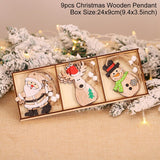 Christmas Gift Christmas Wooden Pendant Merry Christmas Decorations For Home 2022 Cristmas Ornament Xmas Navidad Gifts Happy New Year 2023