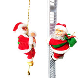Christmas Gift Electric Santa Claus Toys Climb Ladder Christmas Old Man Doll Music Creative Children Xmas Gifts Toy U3
