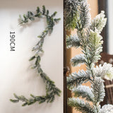 Christmas Gift Artificial Christmas Wreath Desktop Decor Cedar Belt Pine Plants  Restaurant Party Window Decoration Rattan Pine Leaves Floral