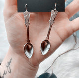 CIFEEO The Silver Plated Earrings //bee Earring//cicada Earrings//Victorian Hand Earrings//bat Earrings,insect Lovers,gothic Lovers