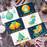 Merry Christmas Cards Christmas Tree Winter Gift Pop-Up Cards Christmas Decoration  Stickers Laser Cut New Year Greeting Cards