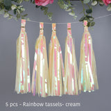 Back to college decoration   Cifeeo  Wedding Decoration Iridescent Paper Tassel Garland For Mermaid Baptism Birthday Baby Shower Decorations Unicorn Party