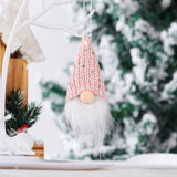 Christmas Gift Christmas Small Cute Gnome Santa Xmas Tree Hanging Ornament Decoration for Home Navidad Pendant Gifts Happy New Year 2022