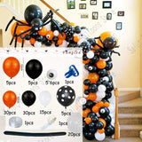 Christmas Gift 116Pcs Halloween Black Spider Wave Dot Latex Balloon Set Package Ghost Festival Party Decoration Latex Garland Kit ArchBalloons