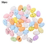 Christmas Gift 2x3CM 3x4cm Happy Easter Egg Decoration Artificial Flower For Home Party DIY Craft Kids Gift Favor Easter Decoration Supplies