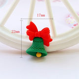 12Pcs New Cute Christmas Series Flat Back Cabochon Scrapbooking Hair Bow Center Embellishments DIY Accessories F85