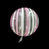 Christmas Gift 5pcs New Crystal Striped Bubble Balloons 18 inch Metallic Bubble balloon Vibrato Wedding Happy Birthday Decoration