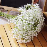 Cifeeo 90Heads 52cm Babies Breath Artificial Flowers Plastic Gypsophila DIY Floral Bouquets Arrangement for Wedding Home Decoration