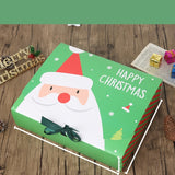 StoBag 10pcs Kraft Paepr Baking Cookies Gift Box Packaging Merry Christmas Shirt Packaging Box Birthday Weeding Custom Print