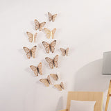 12/24 Pcs/Set Mirror Wall Stickers Decal Butterflies 3D Mirror Wall Art Party Wedding DIY Home Decors stickers Fridge Wall Decal