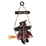 new witch doll Crashing Witch Into Tree Halloween Decoration Door Porch Tree Decoration