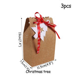 Christmas paper Kids Candy Box Bag Navidad  New year christmas home decoration Natal gift bags Kerst Noel Treats packing box