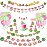 Summer Fruit Watermelon Party Decoration One In A Melon Hawaii Summer Tropical Party Happy One Year Birthday Party Decor kids