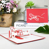 Happy Fathers Day Card 3D Pop-Up Birthday Cards for Dad Handmade Gift Greeting Card with Envelope