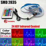 RGB 5050 2835 LED Lights Strip Bluetooth Control USB DC 5V Flexible Lamp Tape Diode Festival Fita Bedroom Tira Luces TV Desk Luz