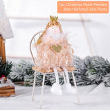 PATIMATE Christmas Angel Plush Doll Pendant Christmas Tree Ornament Christmas Decoration for Home Xmas Gifts Noel Navidad