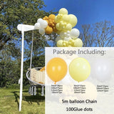 1Set White Gold Balloon Garland Arch Kit Wedding Latex Balloon Kid's Adult Birthday Party Decoration Baby Shower Globos Supplies