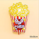 Cifeeo 1set Ice Cream Donut Lip Popcorn Candy Foil Balloons Baby Shower Happy Birthday Party Decoration Balloon Boy Girl Kid Cute Toys