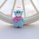 12Pcs New Cute Christmas Series Flat Back Cabochon Scrapbooking Hair Bow Center Embellishments DIY Accessories F85