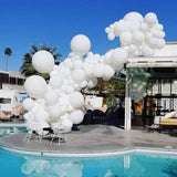 104pcs White Giant Macaron Balloon Garland Arch Kit Wedding Ballons Bride Wedding Birthday Party Background Photography  Decor