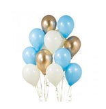 20pcs Metal Gold Silver Balloons Ink Blue Latex Balloon Wedding Birthday Party Decoration Festival Celebration Supplies Air Ball