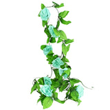 Christmas Gift Artificial Green Eucalyptus Willow Leaves Garland Vine Wedding Greenery Home Birthday Party Table Wall Green Leaves Decoration