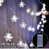 FRIGG LED String Fairy Lights Xmas Snowflakes Snowman 2022 Christmas Ornament Decorations For Home Noel Navidad New Year 2023