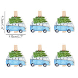 6pcs/lot Christmas Wood Clips santa snowman deer shape Christmas Party Photo Clips Clothespins New Year Decoration Photo Pegs