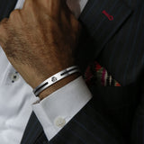 Christmas Gift Men Bangle, Enemal Bangle Mens, Viking Logo Cuff Bracelet For Gentleman ,Stainless Steel Minimalist Bracelets