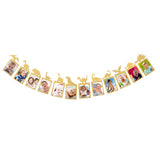 WEIGAO 1st Birthday Party Photo Garland Baby Shower First Birthday Girl Boy Party Monthly Picture 1-12 Months Photo Props 1 Year