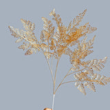 Golden Artificial Plants Maple Leaf Christmas Decor Home Living Room Desk Decoration Party Wedding Holiday  Flower Arrangement