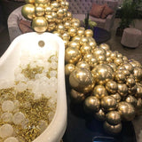Chrome Arch Wedding Engagemen Supplies Happy Birthady Party Decor Globos Golden Metal Balloon Pearl 5inch/10inch/12inch/18inch
