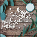 Cifeeo  Merry Christmas Ball Cutting Dies Scrapbooking Metal Embossing DIY Stencil Album Paper Cards Decorative Crafts