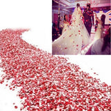 Christmas Gift 500Pc Silk Rose Artificial Flowers Romantic Wedding Decoration Petals Bed Table Flowers Bachelorette Party Decoration Mariage