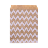 50pcs/lot Cookies Candy Bags Rose Gold Party Favor Gift Bags Chevron Polka Dots Twill Stripe Pattern Paper Pouch Baking Supplies