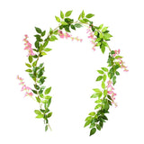 Christmas Gift Artificial Green Eucalyptus Willow Leaves Garland Vine Wedding Greenery Home Birthday Party Table Wall Green Leaves Decoration