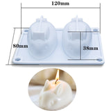 Scented Candle Mold DIY Wool shape Candle Silicone Casting Mold Handmade Candle Soap Making Wax Mold Handcraft Home Decoration