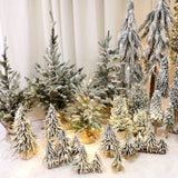 Christmas Gift New Year Artificial PE Mini Christmas Tree Ornament Tabletop Xmas Pine Trees Home Office Decoration Shopping Mall Festive Decor