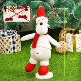 Cifeeo Elk Christmas Dolls Christmas Decorations for Home Retractable Standing Toy Birthday Party Gift Kids Santa Cluas Snowman