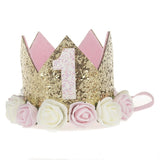 Baby Shower 1 Year Birthday Party Decoration Kid Princess Crown 1st Birthday Party First Birthday Boy Girl birthday party Decor