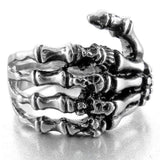 Christmas Gift Punk style Skull Ring Rock Ghost Claw Titanium Steel Ring Men Women Demon paw Hand Halloween Exaggerated Ring Gift Jewelry