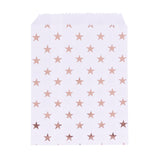 50pcs/lot Cookies Candy Bags Rose Gold Party Favor Gift Bags Chevron Polka Dots Twill Stripe Pattern Paper Pouch Baking Supplies