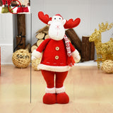 Cifeeo Elk Christmas Dolls Christmas Decorations for Home Retractable Standing Toy Birthday Party Gift Kids Santa Cluas Snowman