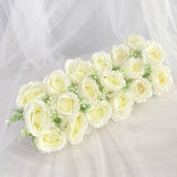 Wedding Road Cited Flowers Silk Rose Peony Hydrangea DIY Arched Door Flower Row Window T Station Wedding Decoration 50cm