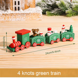 Wooden Little Train Marry Christmas Decoration for Home Christmas Ornaments Navidad Noel Xmas Gifts 2022 Happy New Year 2023