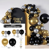 Cifeeo Black Gold Balloon Garland Arch Kit Confetti Latex Balloon 30th 40th 50th Birthday Party Balloons Decorations Adults Baby Shower