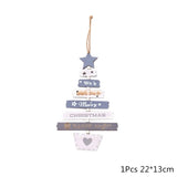 Christmas Gift Wooden Christmas Decoration for Home Christmas Tree Pendant Christmas Wood Ornaments Navidad New Year 2023