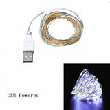Christmas Gift 1m 2m 3m Copper Wire LED String Lights Christmas Decorations for Home Garland Bottle Stopper for Glass Craft New Year Decoration