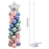 2Sets Adult kids birthday party Balloon column stand Wedding arch decoration Baby shower 100pcs Latex globos for Number ballons